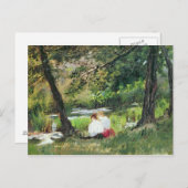 Vrouwen met twee zitplaatsen briefkaart (Voorkant / Achterkant)