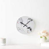 Vrouwen met verschillende haarstijlen ronde klok (Huis)