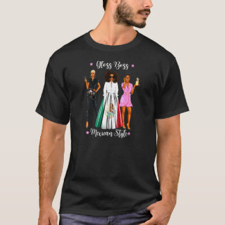Vrouwen Mexicaanse hairdressing Beauty Black Mexic T-shirt
