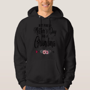 Vrouwen mijn eerste Moederdag als oma eerste moede Hoodie