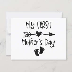 Vrouwen mijn eerste Moederdag voor nieuwe moeder Briefkaart