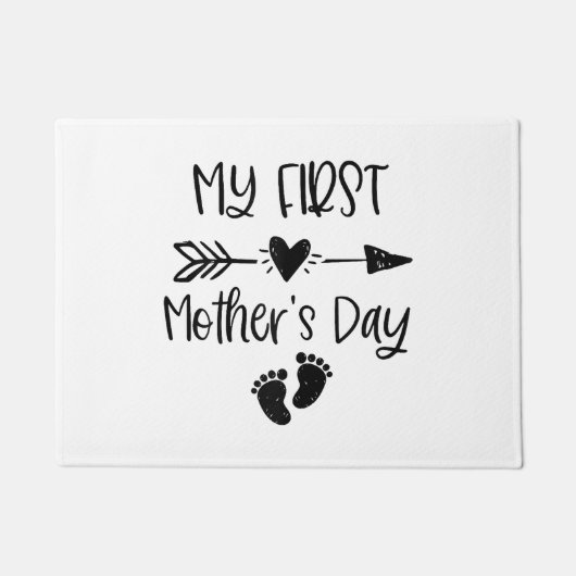 Vrouwen mijn eerste Moederdag voor nieuwe moeder Deurmat (Voorkant)