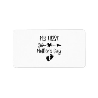 Vrouwen mijn eerste Moederdag voor nieuwe moeder Etiket