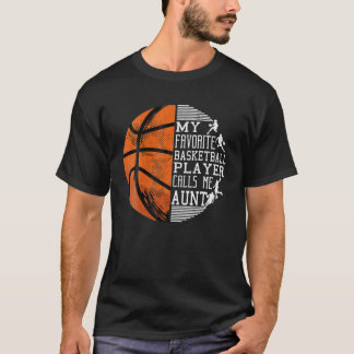 Vrouwen Mijn favoriete Basketbalspeler roept me ta T-shirt