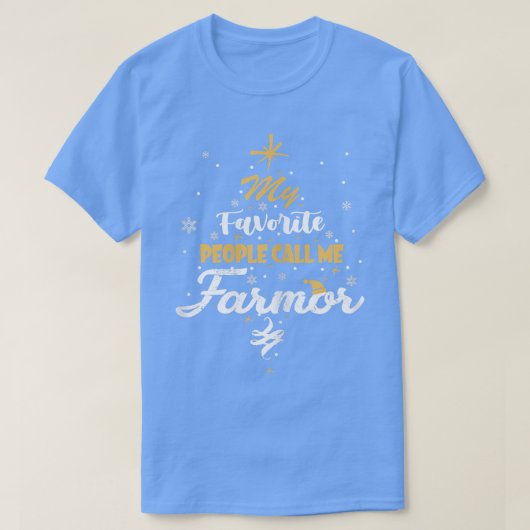 Vrouwen Mijn favoriete mensen noemen me Farmor Gra T-shirt (Design voorkant)