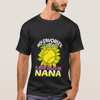 Vrouwen Mijn favoriete softwarespeler roept me Nan T-shirt