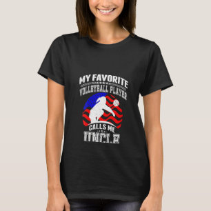 Vrouwen Mijn favoriete volleybalspeler roept me op T-shirt