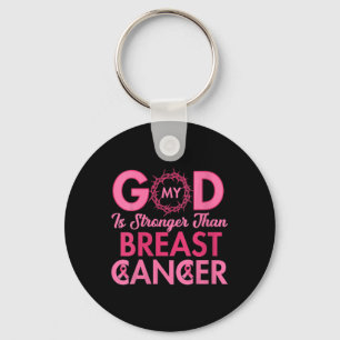 Vrouwen Mijn God is sterker dan borstkanker Chris Sleutelhanger