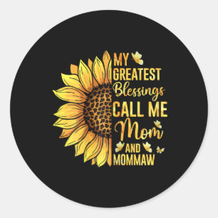 Vrouwen, mijn grootste zegeningen noemen me mama e ronde sticker