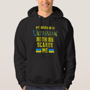 Vrouwen Mijn man is Oekraïens Oekraïne Vlag Oekraï Hoodie