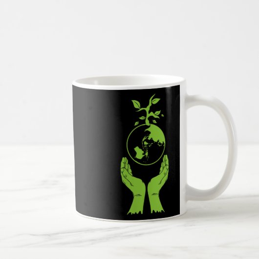 vrouwen milieubescherming groene aarde v koffiemok (Rechts)