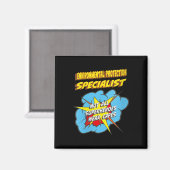 Vrouwen milieubescherming specialist grappig magneet (Voorkant / Achterkant)