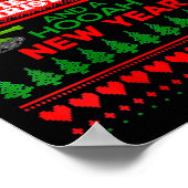 Vrouwen Militaire Lelijke Kerst Trui Leger Poster (Hoek)