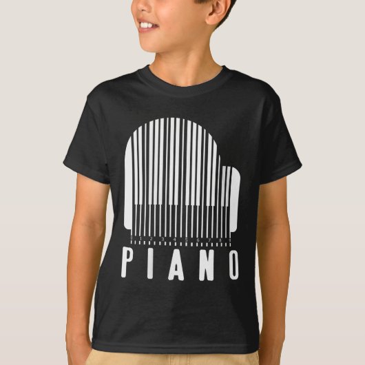 Vrouwen Minimalistische Ano Barcode Stijl Muziek L T-shirt (Voorkant)
