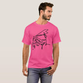 Vrouwen Minimalistische Piano T-shirt (Voorkant volledig)