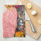 Vrouwen Mixed Media Inspirerend Art Keukenhanddoek (Quarter Fold)