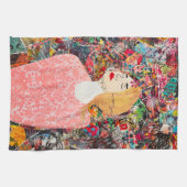 Vrouwen Mixed Media Inspirerend Art Keukenhanddoek (Horizontaal)