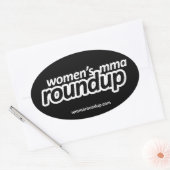 Vrouwen MMA Roundup Sticker (Envelop)