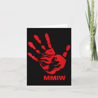 Vrouwen Mmiw Rode Hand Inheemse Inheemse Amerikaan Kaart