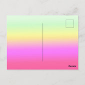 Vrouwen Mode herfst geel goud bladeren kunst Briefkaart (Achterkant)