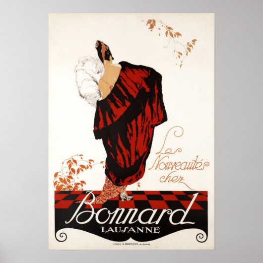  vrouwen Mode Trends Art Deco Adverteren Poster (Voorkant)