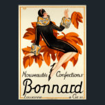 vrouwen Mode Trends Art Deco Adverteren Poster<br><div class="desc">Een reproductie print van Women's Mode en Trends in Bonnard Store in Lausanne,  Zwitserland. Prachtig en uiterst zeldzaam Art-Deco poster uit 1920 (van klein tot maximaal formaat). Een prachtige tekening met een elegante dame. Perfect voor uw boutique wanddecor.</div>