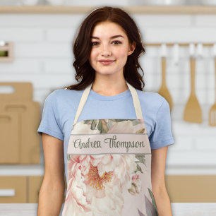 Vrouwen Modern Cooking Bakken Waterverf Bloemen Schort