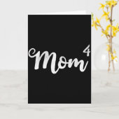 Vrouwen moeder4 moeder van 4 moeder van vier kinde kaart (Gele Bloem)