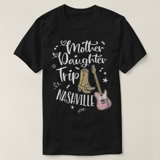 Vrouwen Moeder Dochter Trip Nashville VNeck T-shirt (Design voorkant)