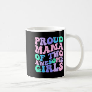 Vrouwen moeder van 2 meisjes twee dochters moederd koffiemok