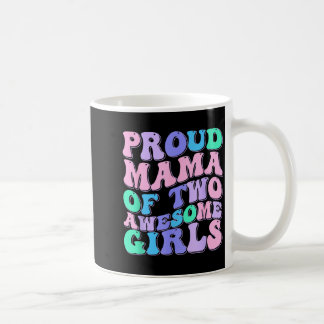 Vrouwen moeder van 2 meisjes twee dochters moederd koffiemok