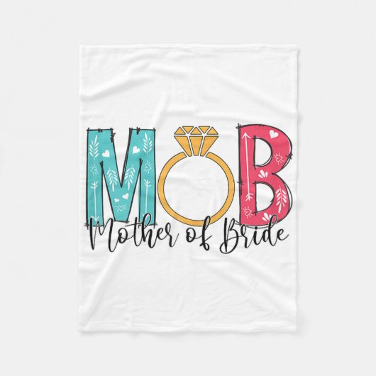 Vrouwen Moeder van de bruid Mob Mog Bachelorette P Fleece Deken (Voorkant)