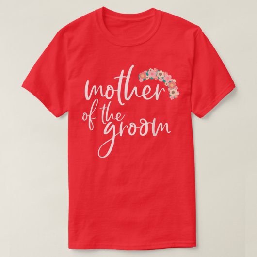Vrouwen Moeder van de Bruidegom bijpassende Bruilo T-shirt (Design voorkant)