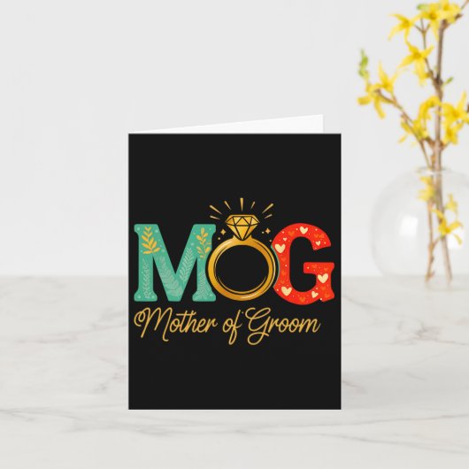 Vrouwen Moeder van de bruidegom Mob Mama Wedding B Kaart (Gele Bloem)