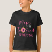Vrouwen moeder van de twee lieve verjaardag meisje t-shirt (Voorkant)