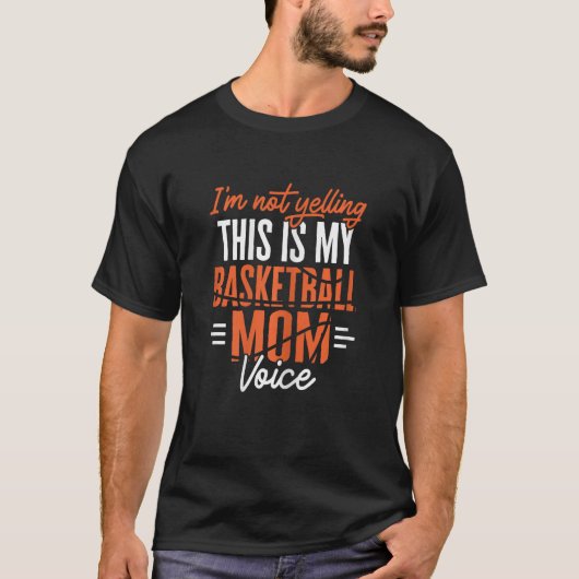 Vrouwen Moederdag Dit is mijn basketbal moeder ste T-shirt (Voorkant)