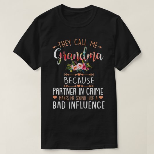 Vrouwen Moederdag noemen me oma omdat ze me kleinm T-shirt (Design voorkant)
