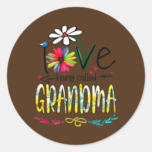 Vrouwen Moederdag vrouwen die ik graag noem Ronde Sticker (Voorkant)