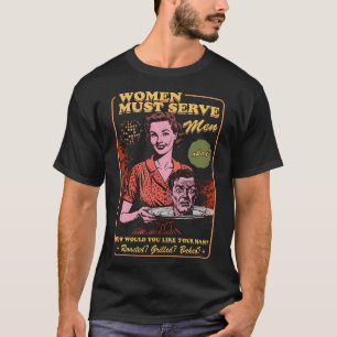 Vrouwen moeten Mannen dienen Spooky Liberal Witch  T-shirt