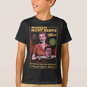 Vrouwen moeten Mannen dienen Spooky Liberal Witch  T-shirt