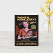 Vrouwen moeten mannen griezelige liberale heks fem kaart (Gele Bloem)