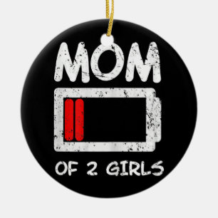 Vrouwen Momlife Fun Statement Jokes for Adults Keramisch Ornament