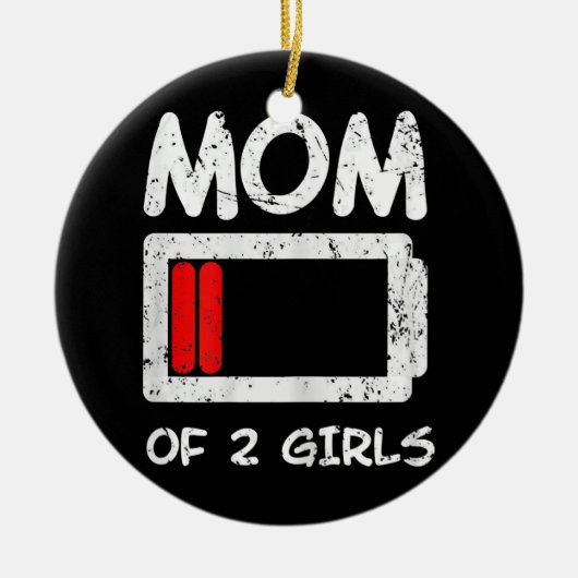 Vrouwen Momlife Fun Statement Jokes for Adults Keramisch Ornament (Voorkant)