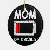 Vrouwen Momlife Fun Statement Jokes for Adults Keramisch Ornament (Links)