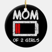 Vrouwen Momlife Fun Statement Jokes for Adults Keramisch Ornament (Achterkant)