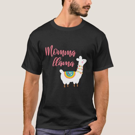 Vrouwen Momma Llama Lover Man Top (Voorkant)