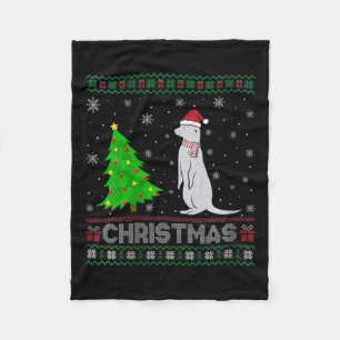 Vrouwen Mongoose kerstboom Lighting Ugly Christmas Fleece Deken