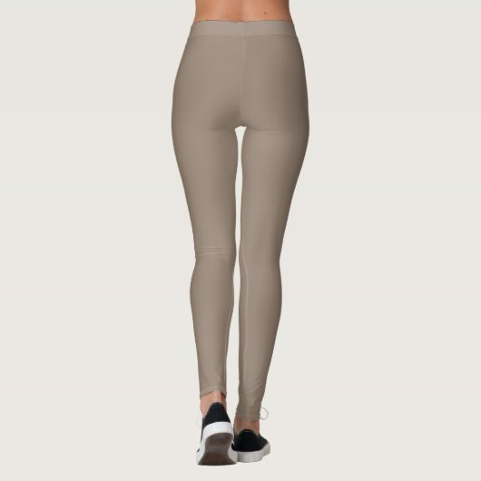 Vrouwen Monochromatische kleuren Tights, Pastel Be Leggings (Achterkant)