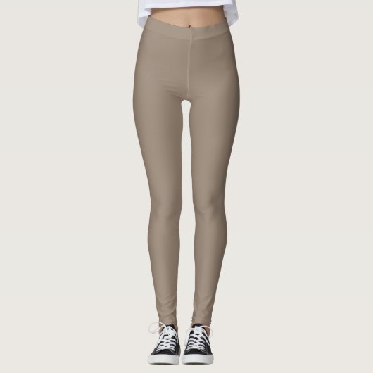 Vrouwen Monochromatische kleuren Tights, Pastel Be Leggings (Voorkant)