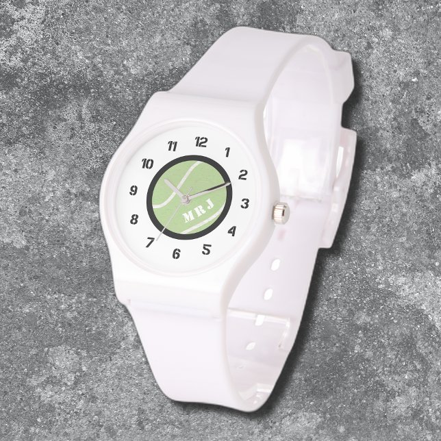 Vrouwen Monogram Tennishorloge Silicon Armband Horloge (Creator heeft geüpload)
